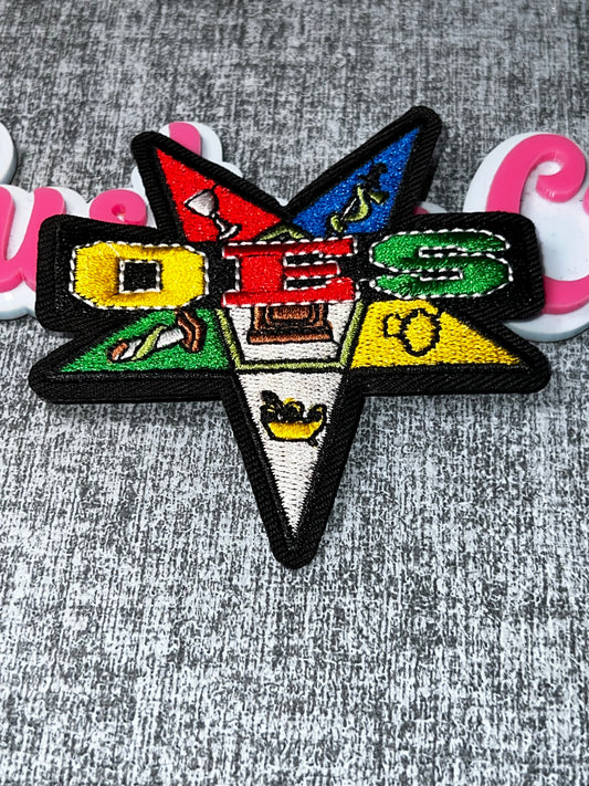 Colorful Sisterhood Star Embroidered Patch – Multi Color Iron On Applique – Approx. 4 Inches