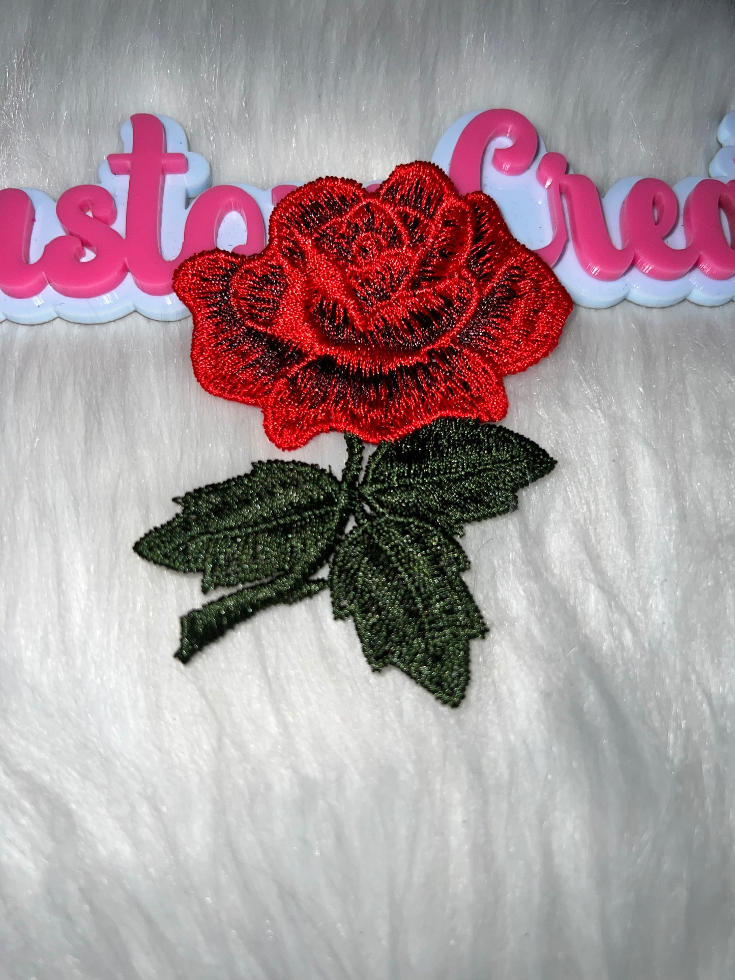 ❤️ Red Rose Iron-On Patch