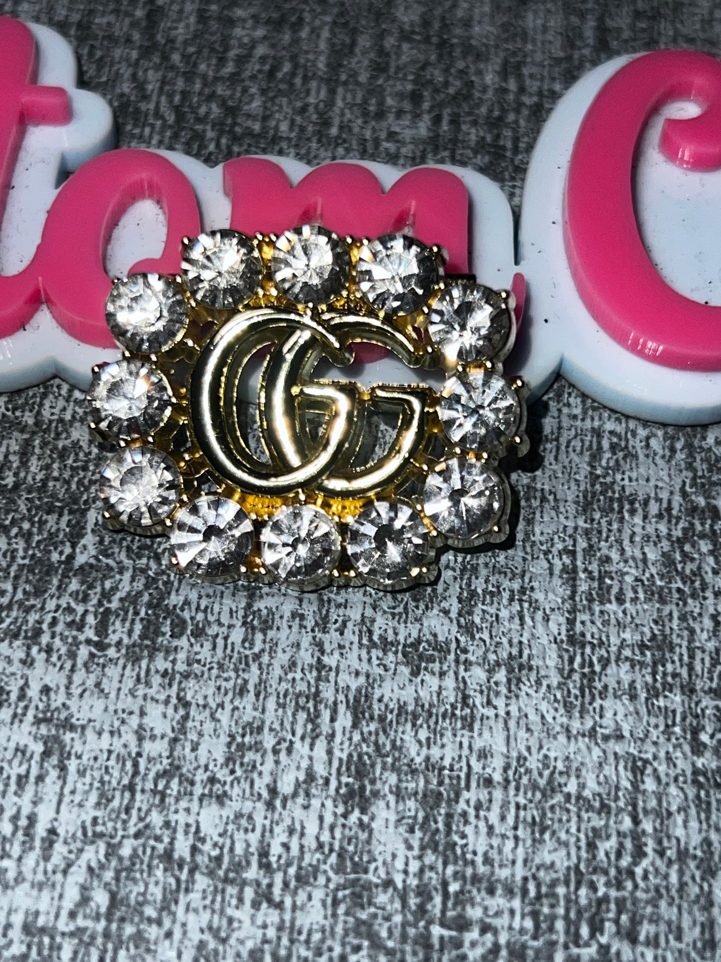Gold Rhinestone Fashion Brooch – Crystal Statement Pin