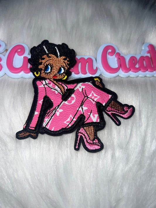 LV Betty Glam Iron-On Patch (Pink)