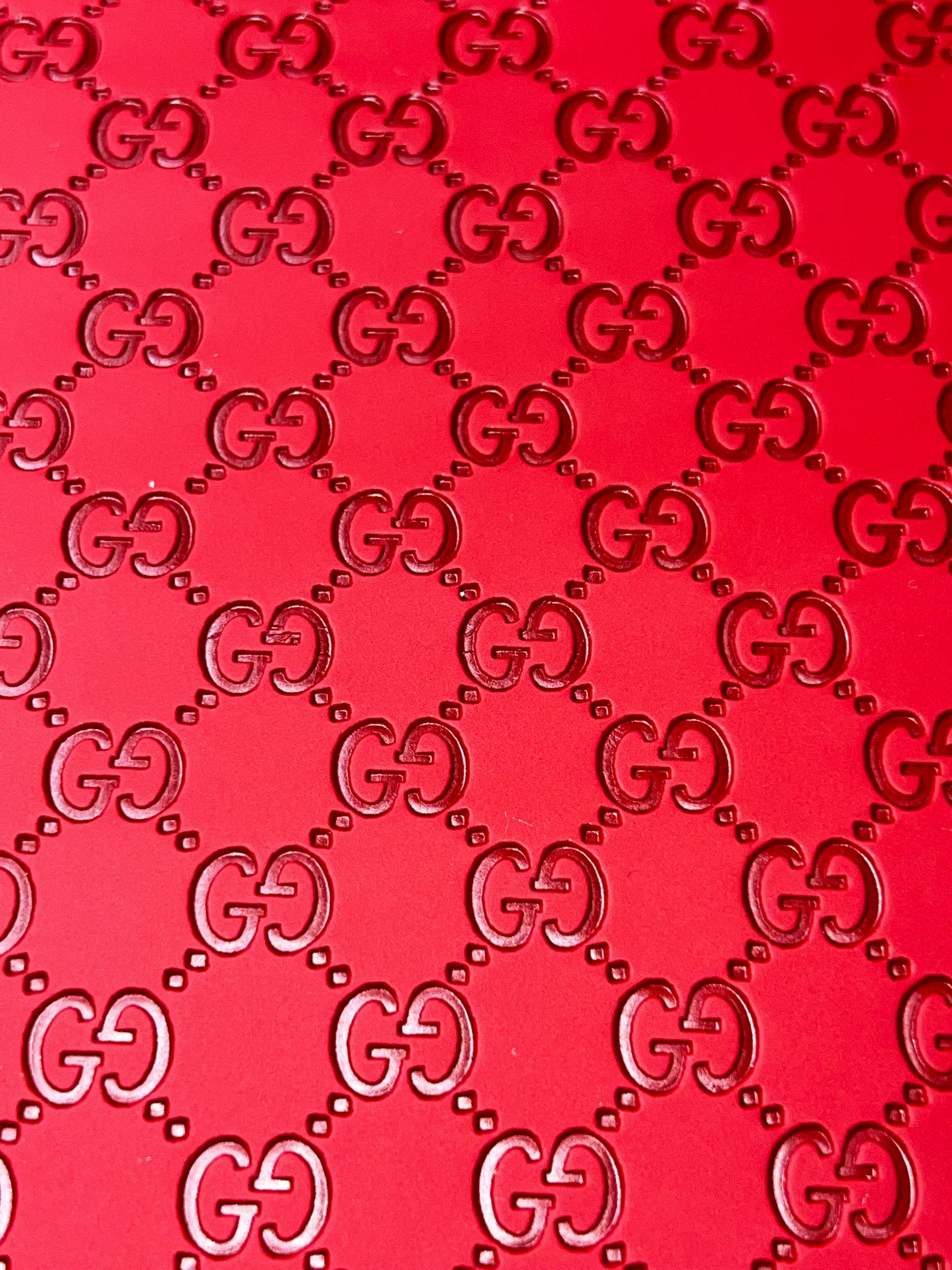 Red Embossed Chain Pattern Faux Leather Sheet 9x12 – Textured Faux Leather for Crafts