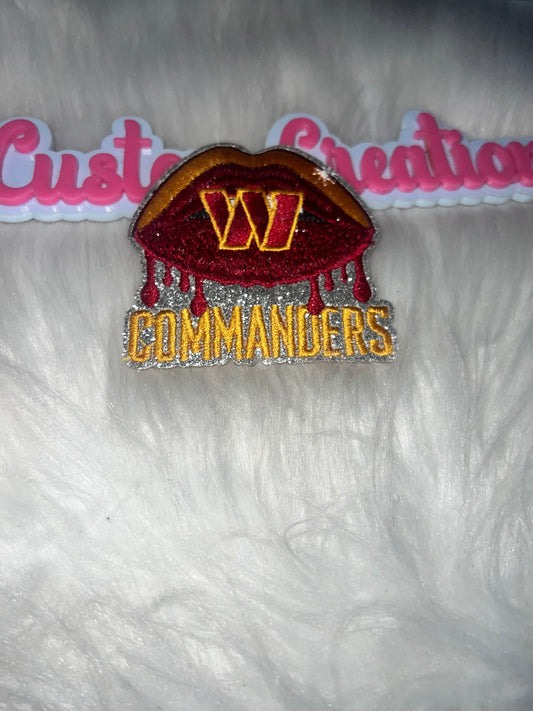 Commanders Drip Lips Patch NFL