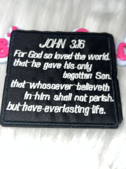 John 3:16 Scripture Patch