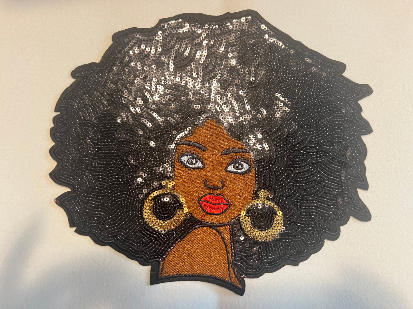 Sequin Black Lady