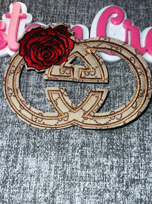 Rose Glam Embroidered Patch – Fashion Style Statement Applique