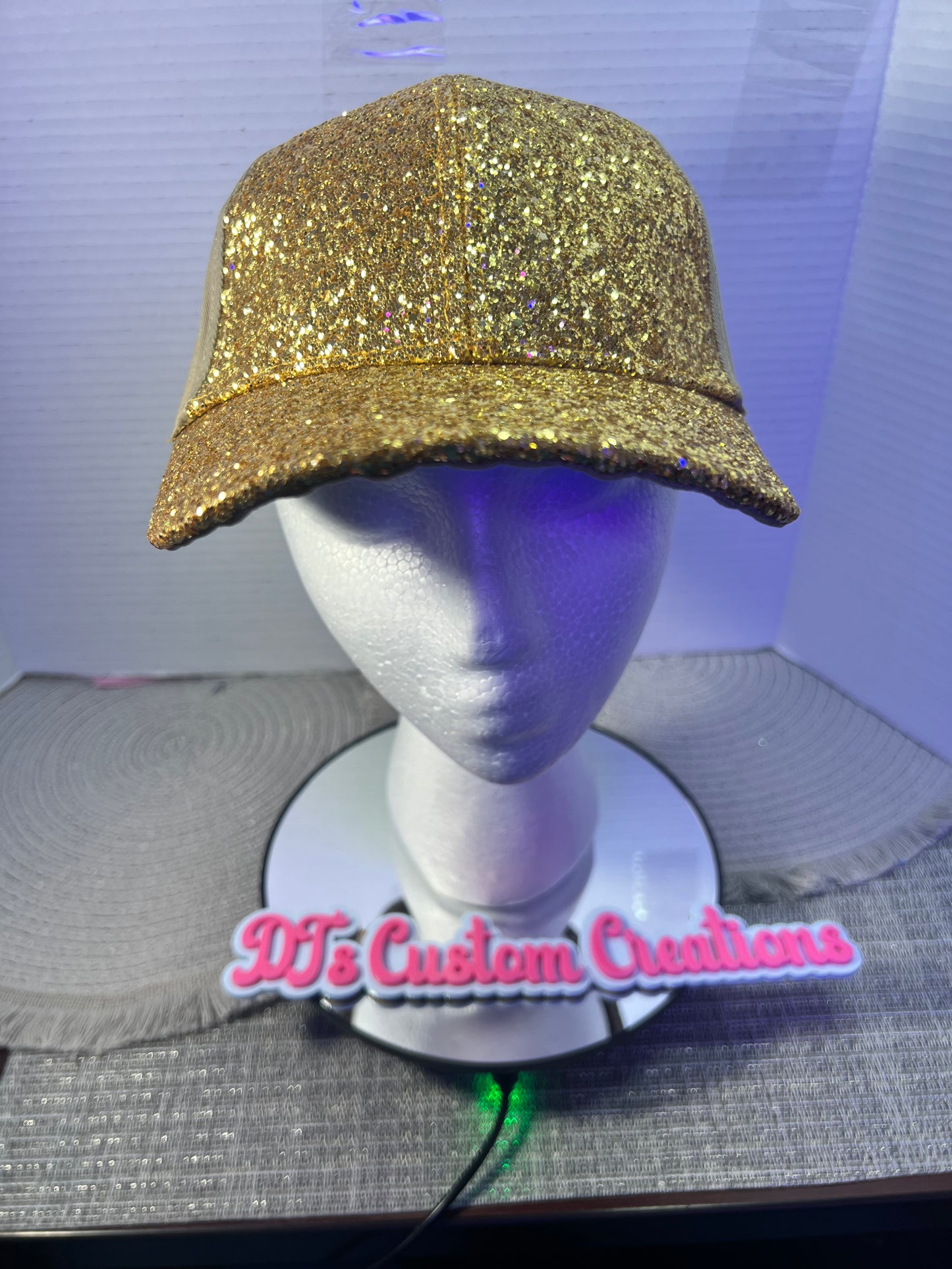 Gold Glitter Hat