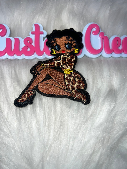 Vintage Girl Embroidered Patch