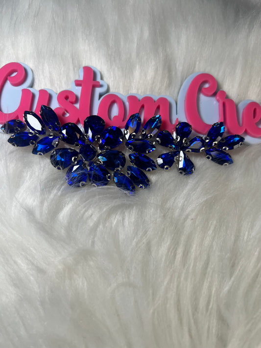 Royal Blue Crystal Iron-On – 4.5”