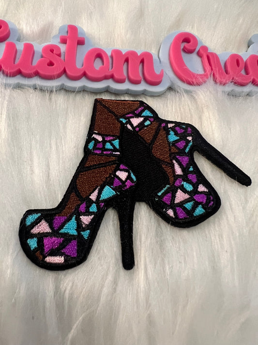 Purple Teal Heels