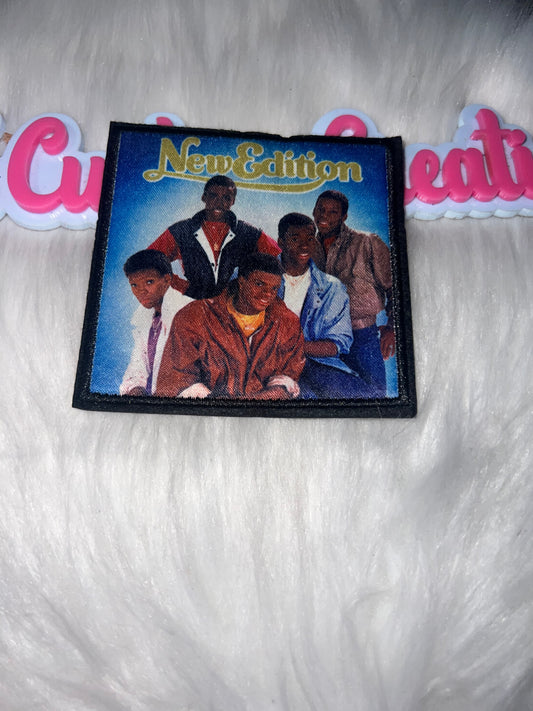 NE Iron-On Patch – Retro R&B Group Design – DIY Apparel Patch