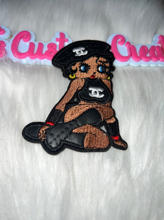 Betty Fashion CC Doll Black Hat Patch