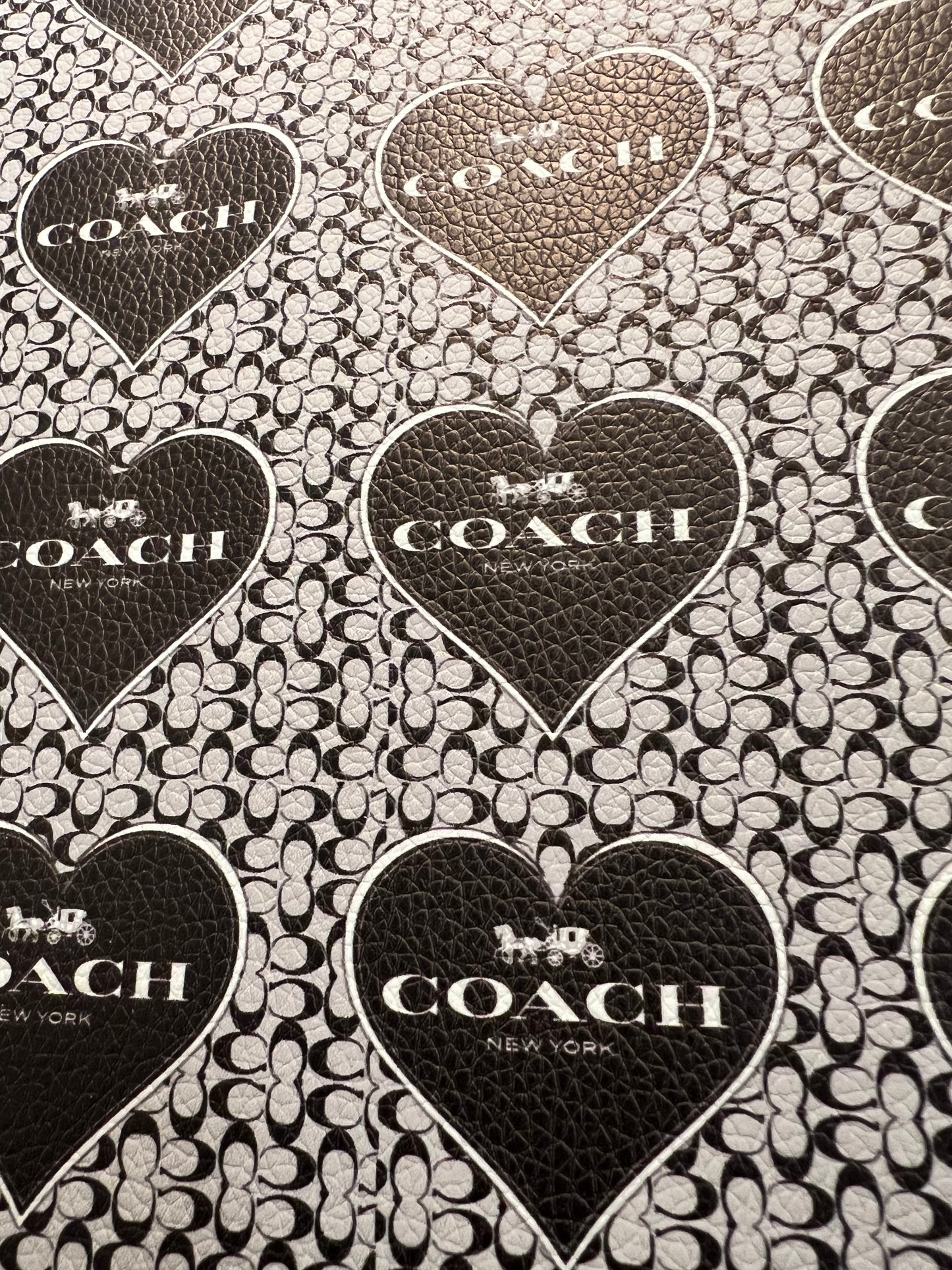 Black White heart Coach