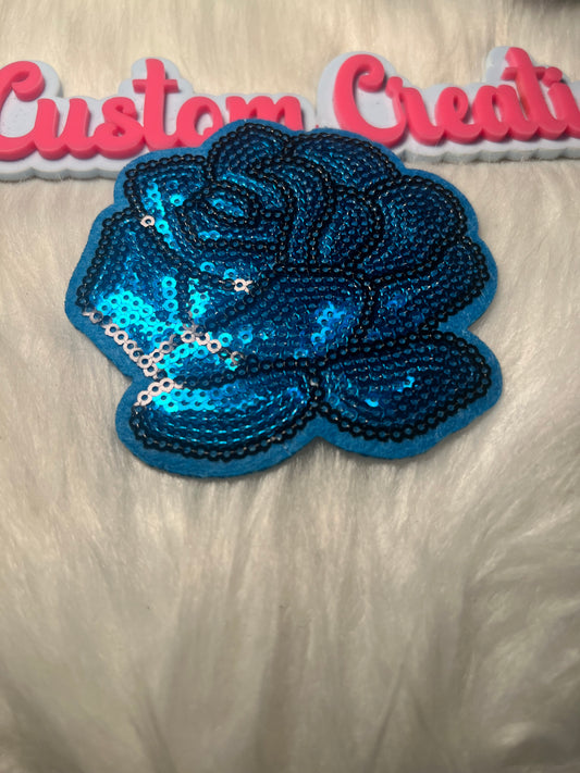 Sequin Blue Rose