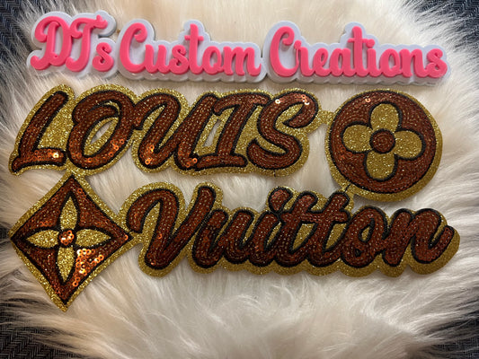 Sequin Brown Gold LV
