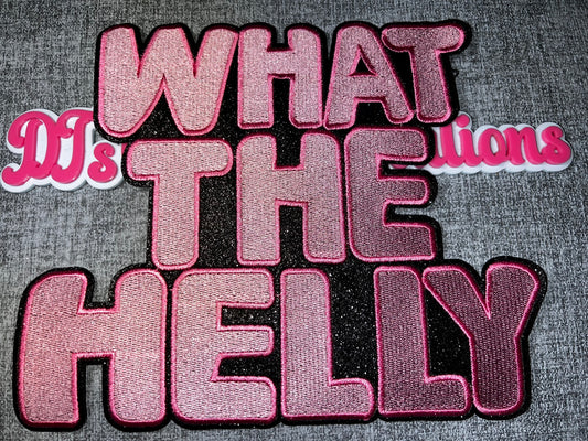 What The Helly Patch – Fun Statement Embroidered Applique