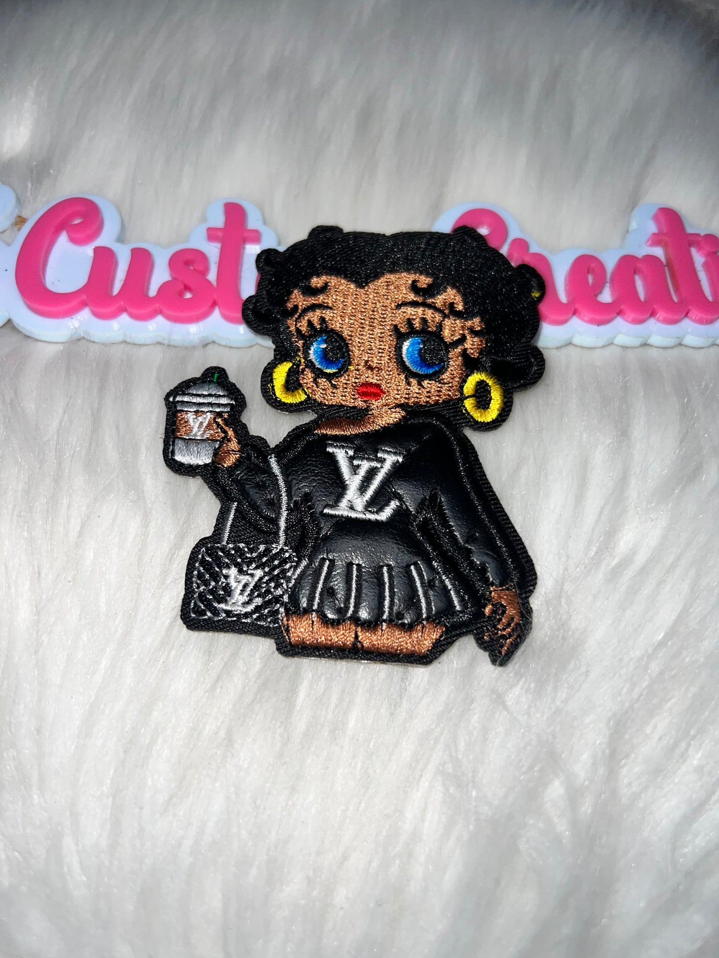 LV Betty Coffee Girl Patch