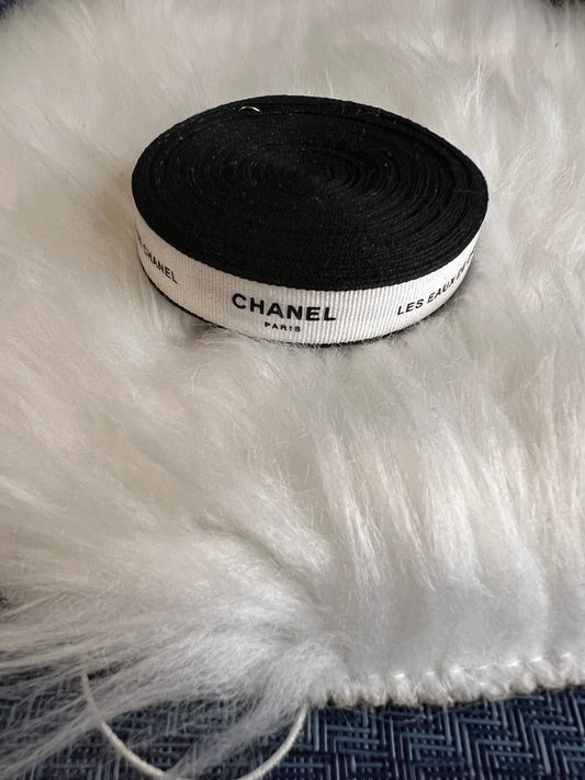 White CC Black writing Ribbon