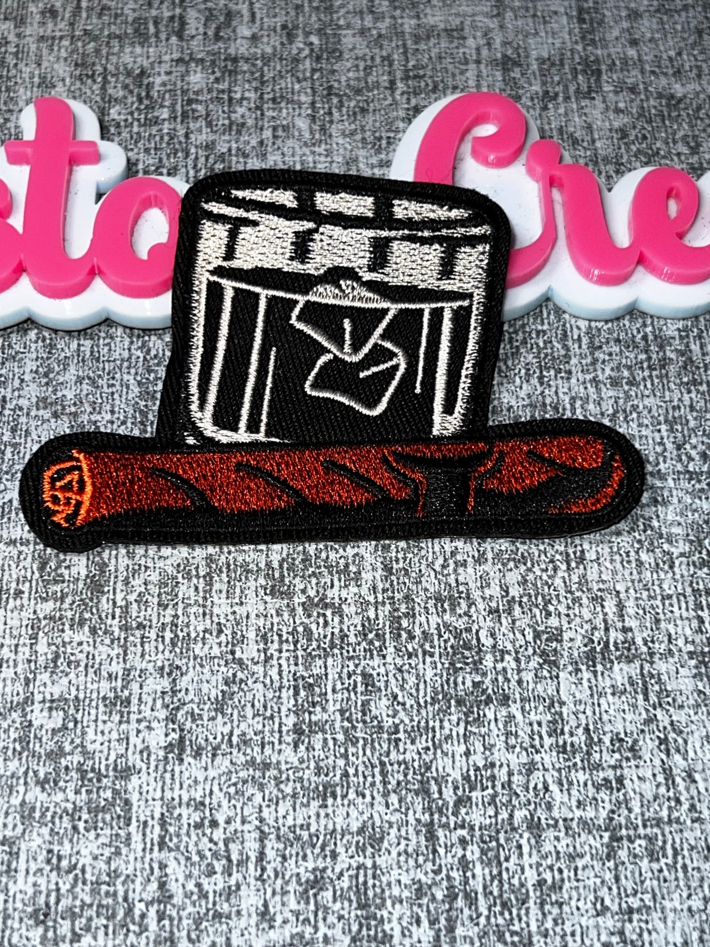 Liquor & Cigar Patch – Embroidered Iron On Patch Luxury Lifestyle Applique