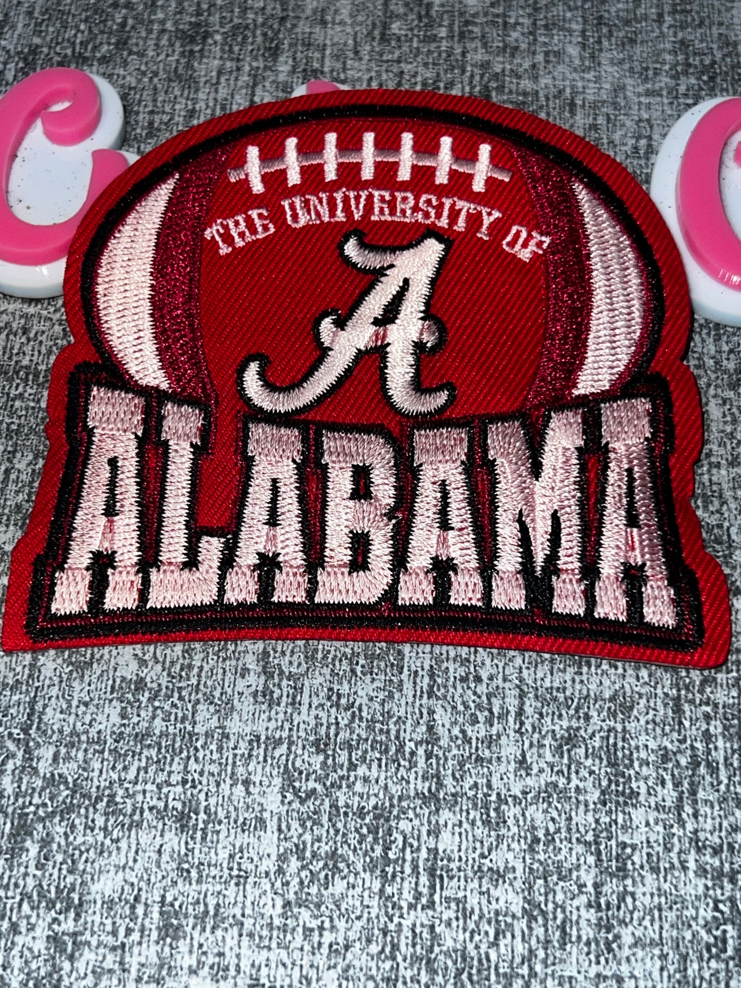 Football Letter Patch – Embroidered Iron On Applique