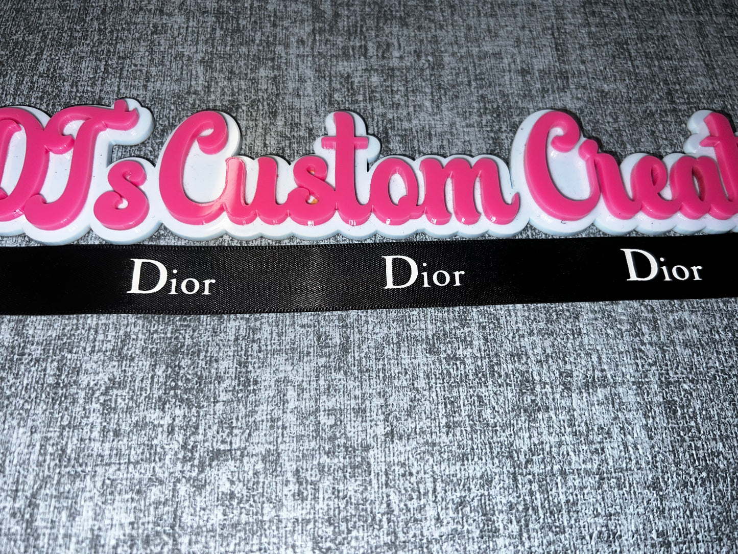 Black & Silver Letter Ribbon – Fashion Trim Ribbon 1 Inch Wide