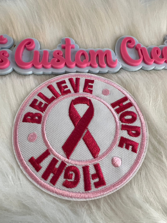 Cancer Believe Hope Fight Circle