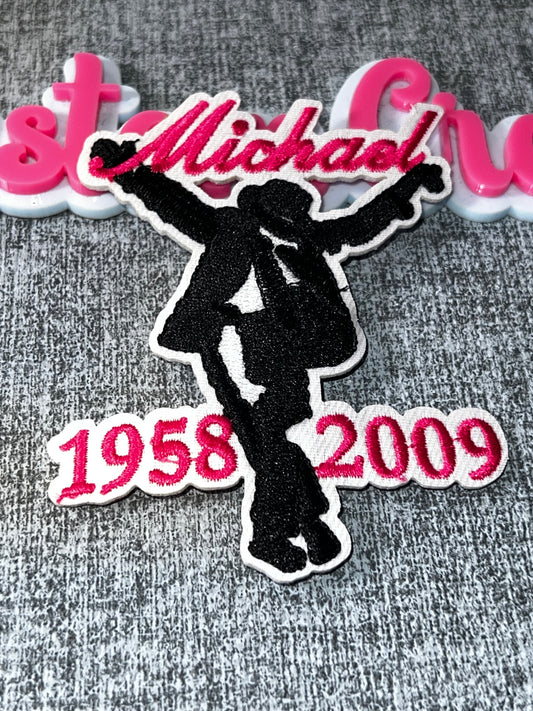 Tribute Silhouette Embroidered Patch 1958–2009 – Memorial Style Iron-On Patch for Jackets, Shirts & Custom Apparel