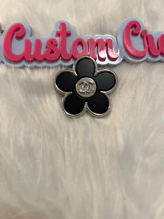 Flower Black Silver CC