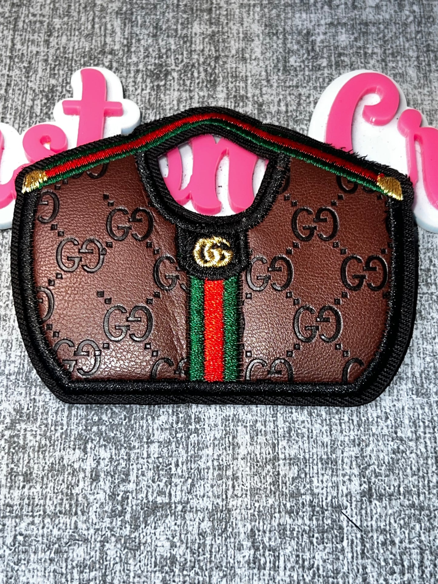 Fashion Handbag Embroidered Patch – Faux Leather Decorative Fashion Embellishment