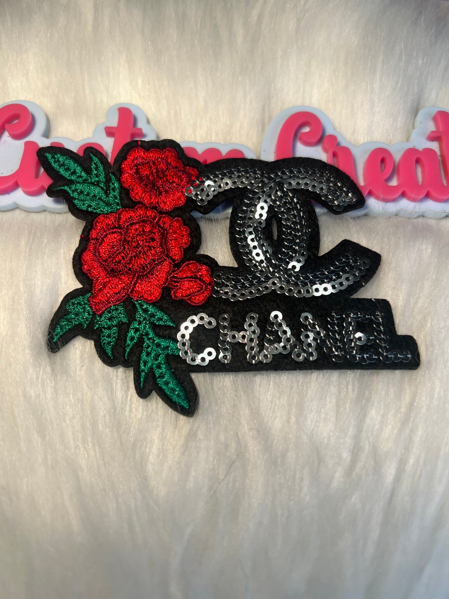 Rose Sequin Silver CC