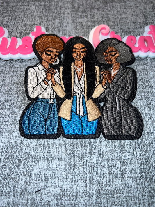 Praying Women Embroidered Patch – Inspirational Faith Patch