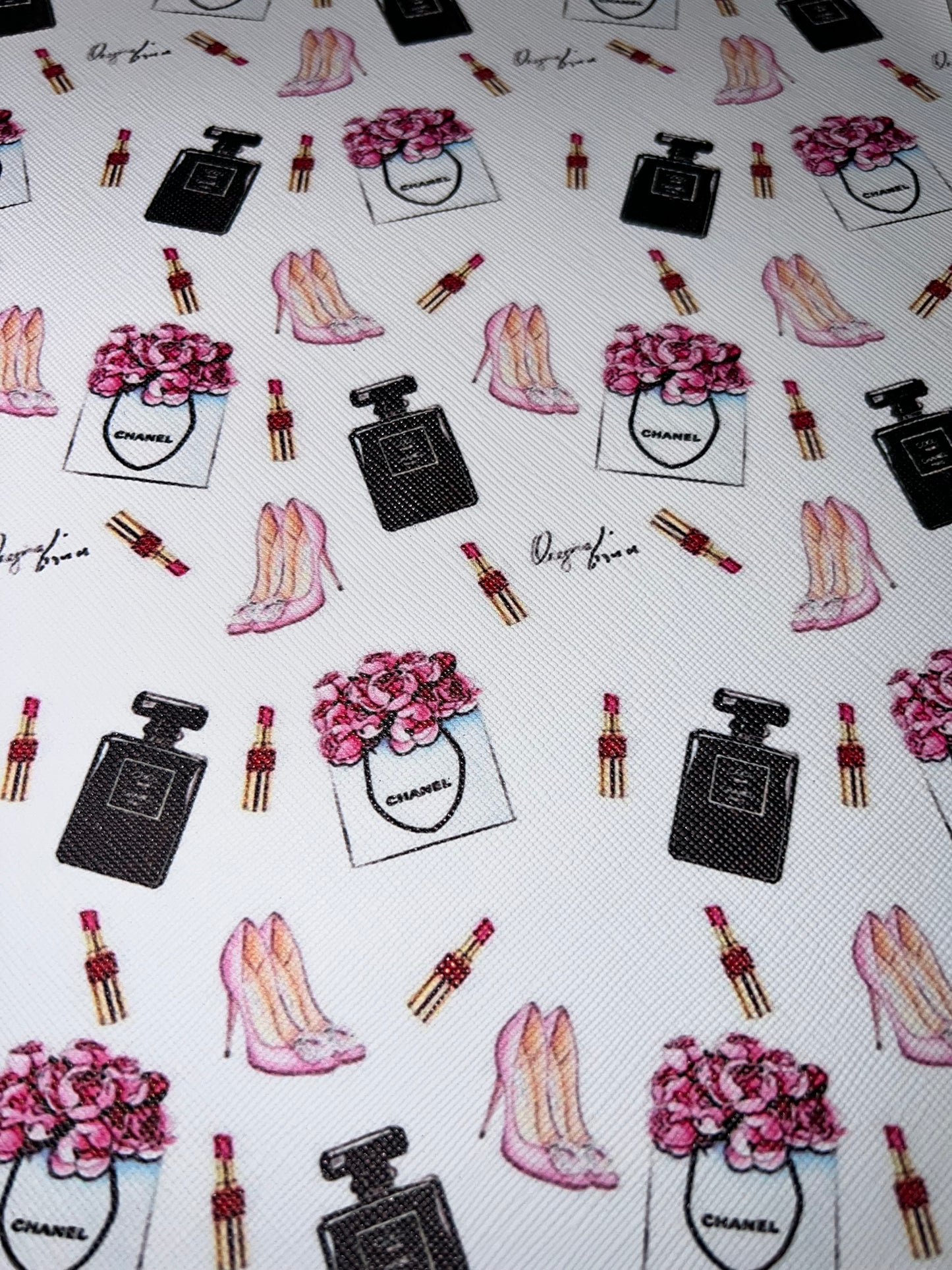 Pink Heels & Beauty Luxe Faux Leather Sheet – 9x12