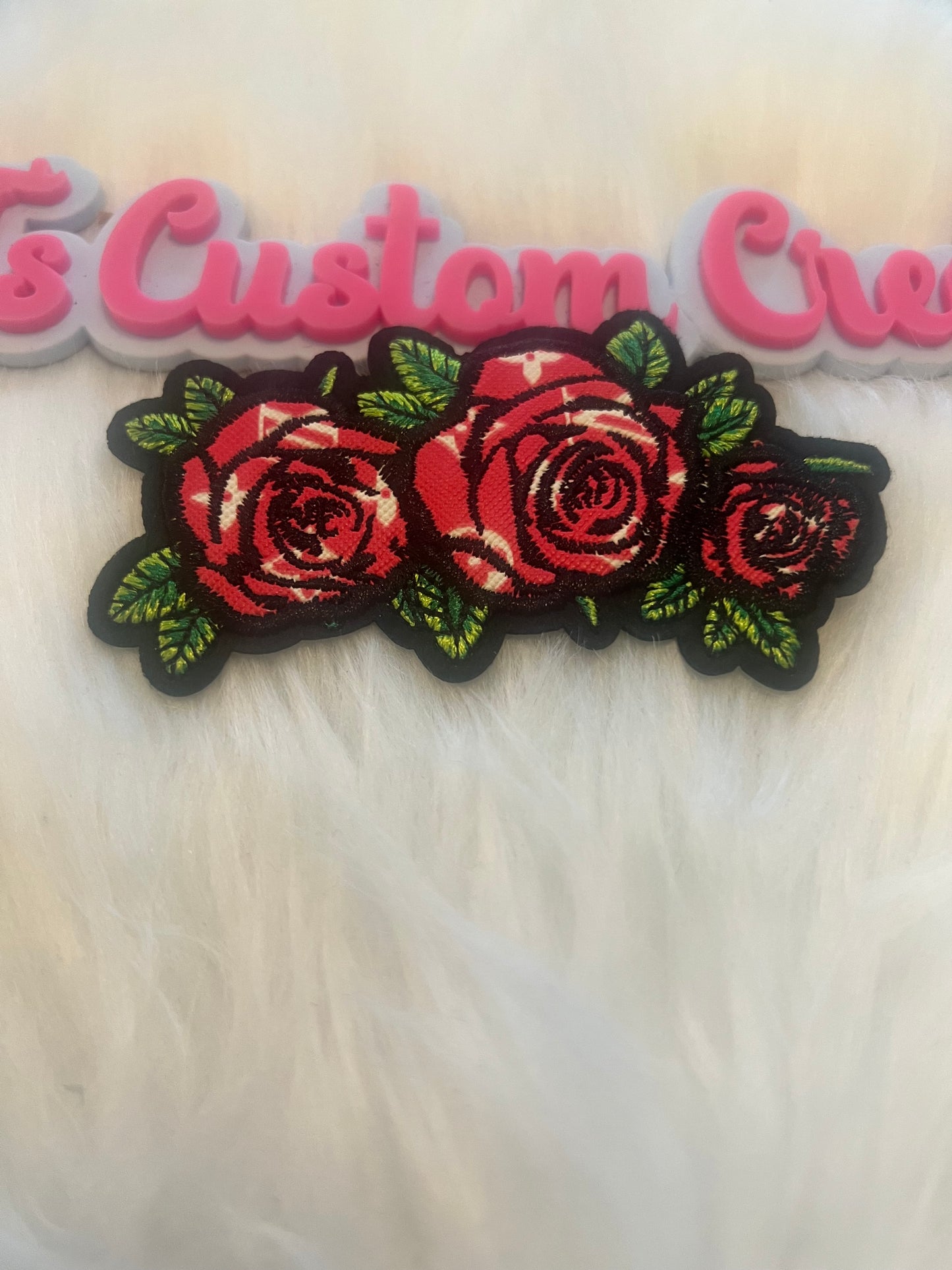Small LV Faux Leather Rose