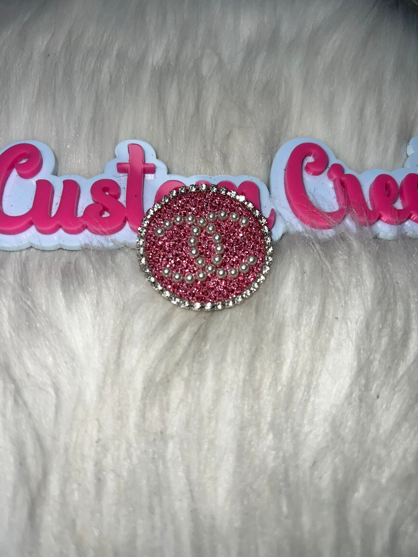 Rhinestone Pearl Round Iron-On Patch – Decorative DIY Craft Patch