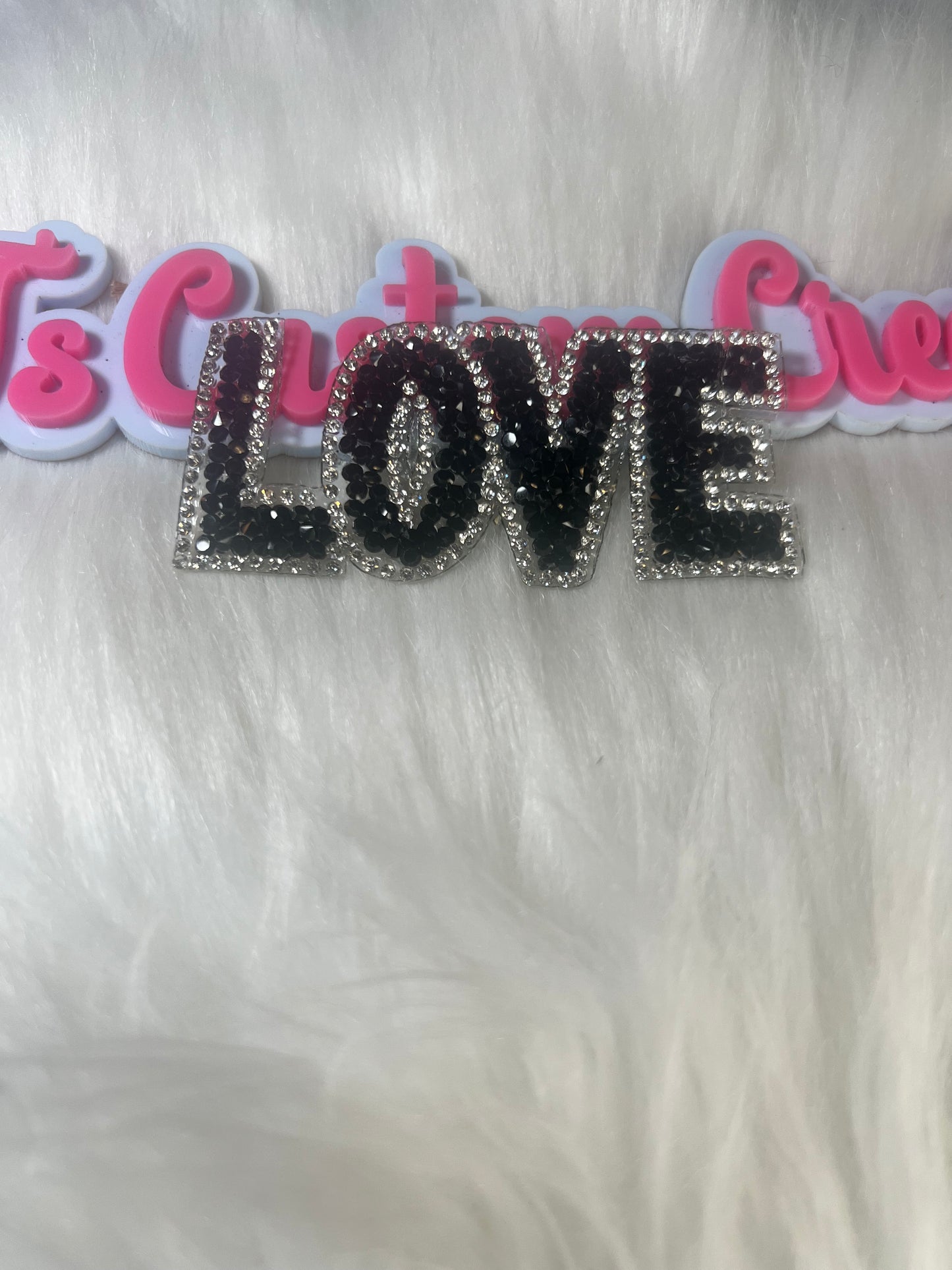 Bling Black Silver Love