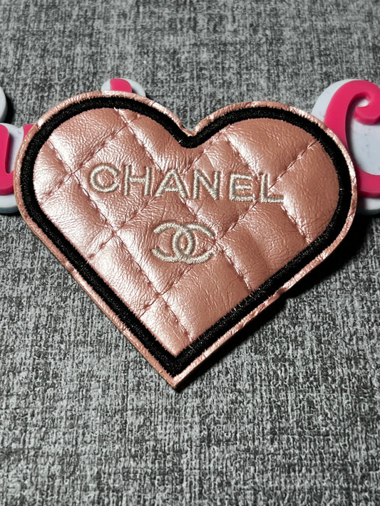 Quilted Heart Embroidered Patch – Heart Fashion Applique – Approx. 4 Inches