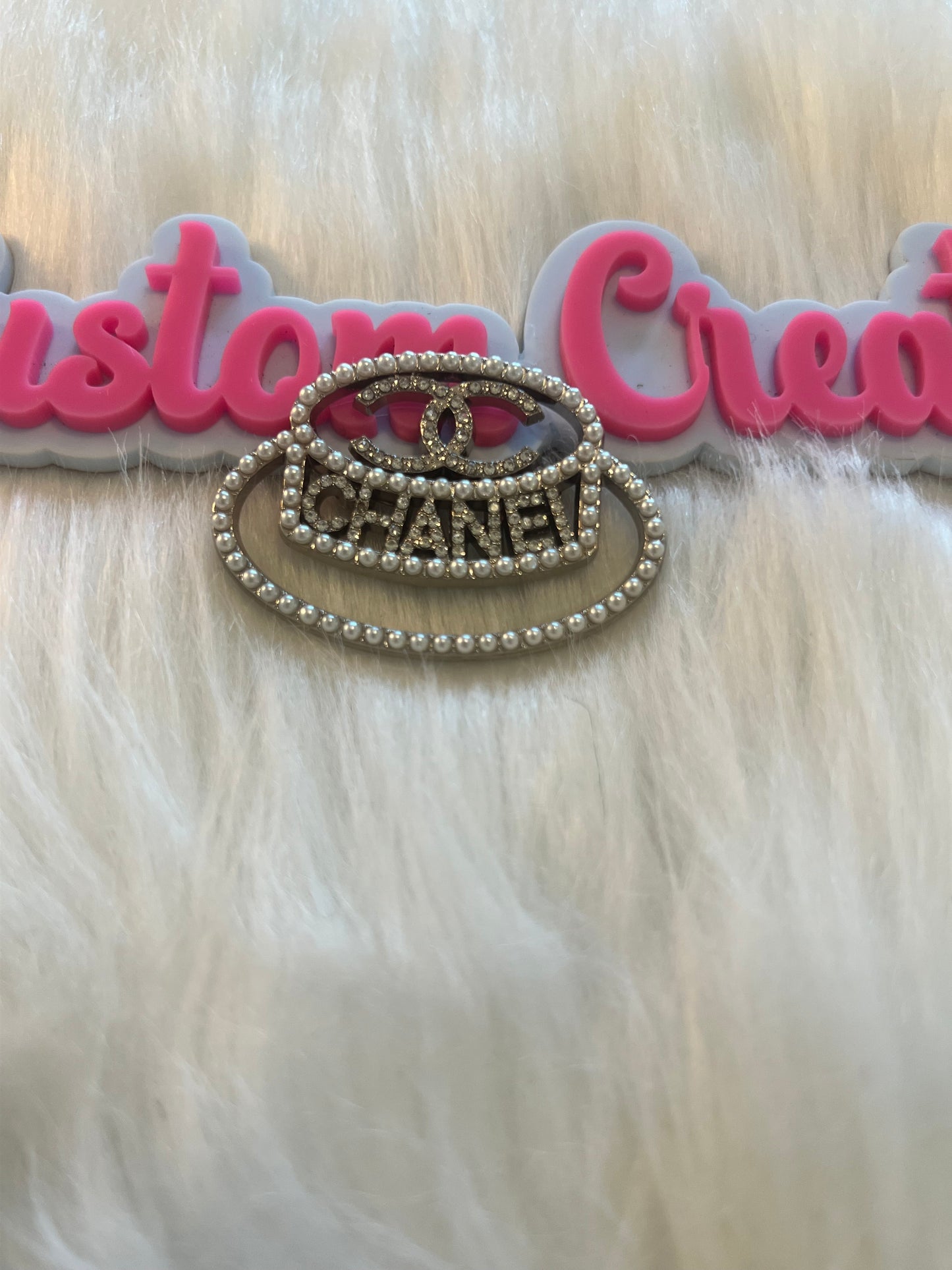 Pearl Bling Tiffany Hat Brooch