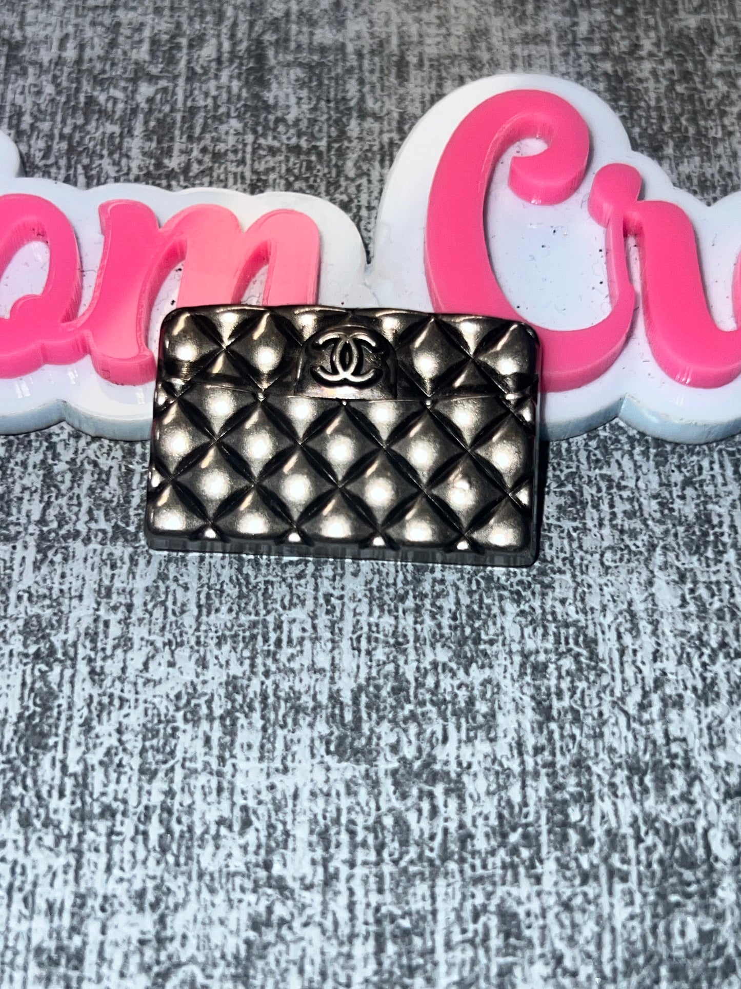 Quilted Metal Rectangle Charm – Luxe Statement Charm