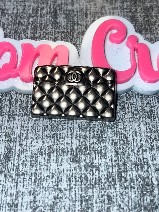 Quilted Metal Rectangle Charm – Luxe Statement Charm