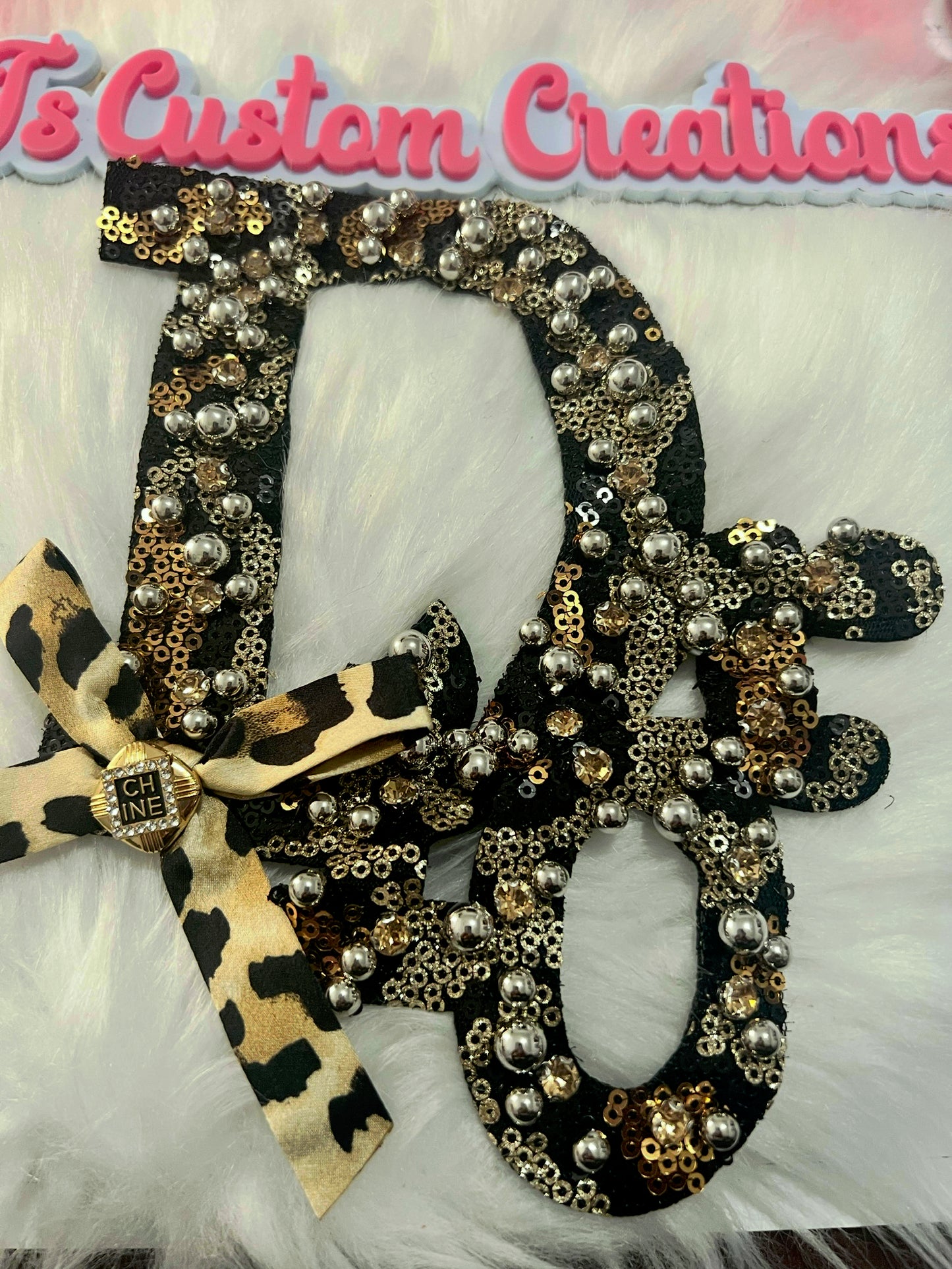 Sequin Dior Black Gold