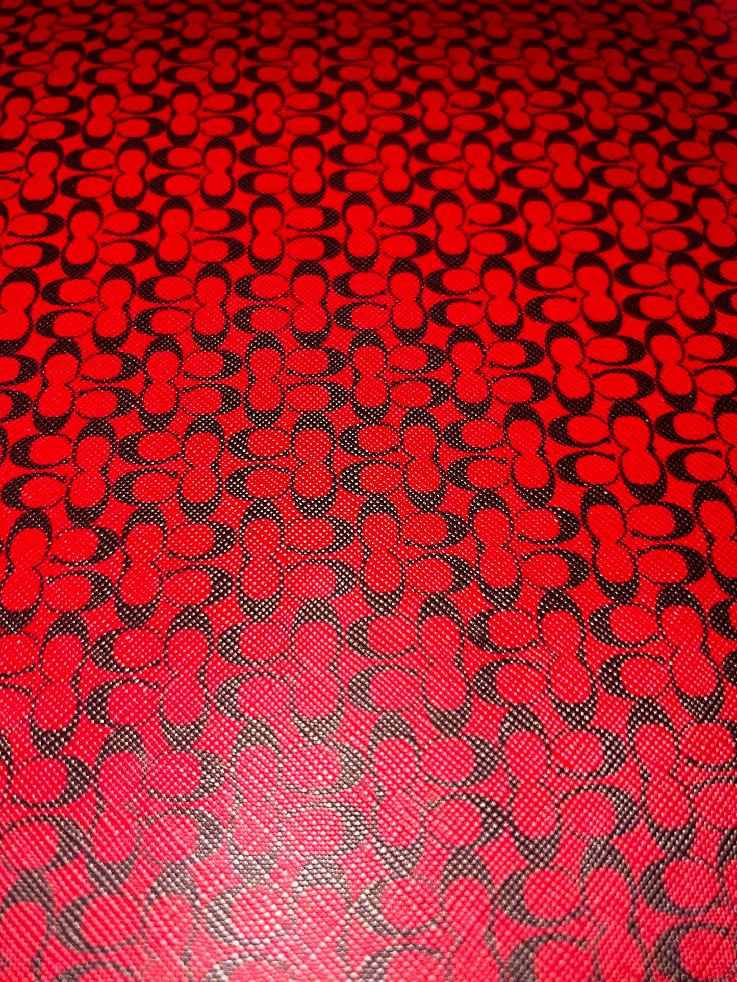 Red Monogram Style Faux Leather Sheet – 9x12 Bold Luxe Craft Vinyl