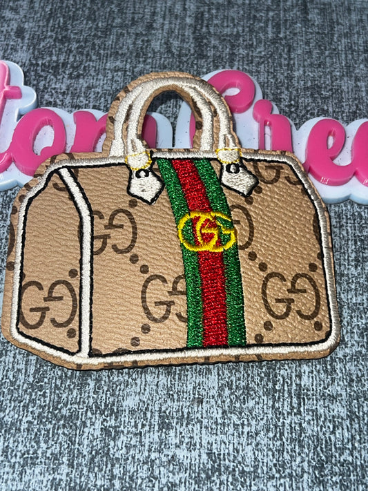 Fashion Stripe Bag Patch – Embroidered Glam Applique