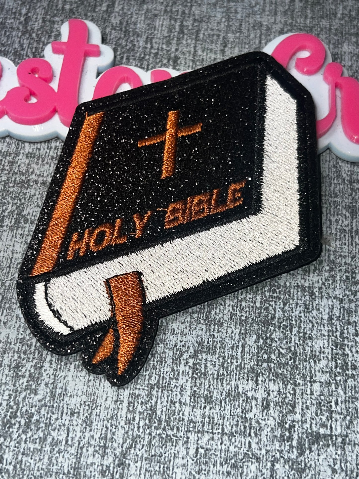 God Don’t Play About Me Patch | Iron On Embroidered Statement Patch, Faith Quote Applique, Jacket Bag Hat DIY Patch