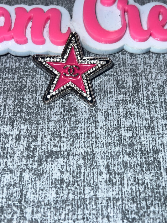 Pink Star Rhinestone Charm – Luxe Statement Charm