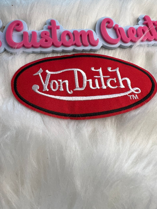 Red White trim Black Von Dutch