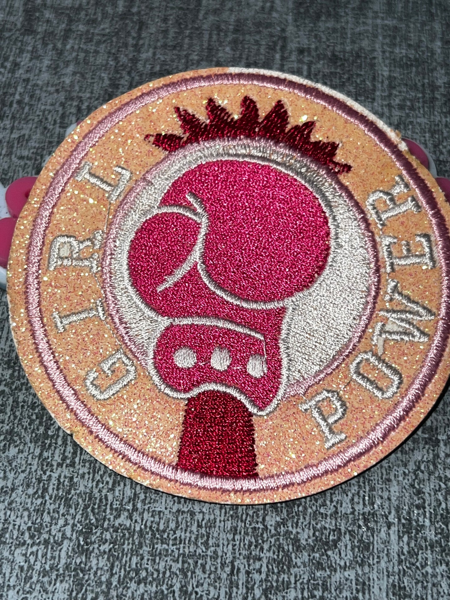 Get Up Pray Up Pink Glitter Woman Embroidered Patch – Faith Iron On Applique