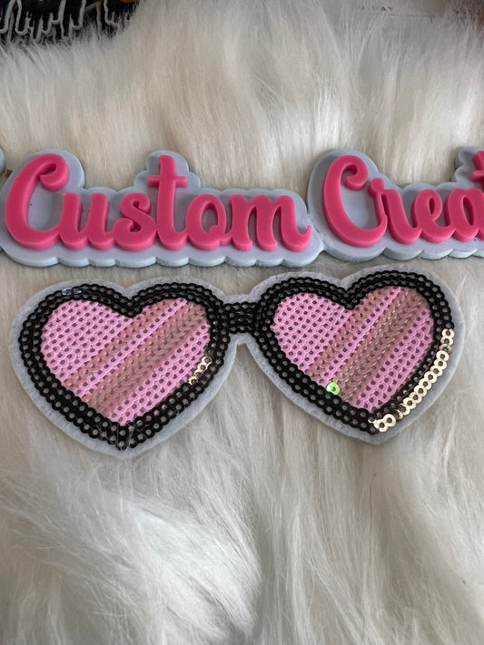 Sequin Pink glasses