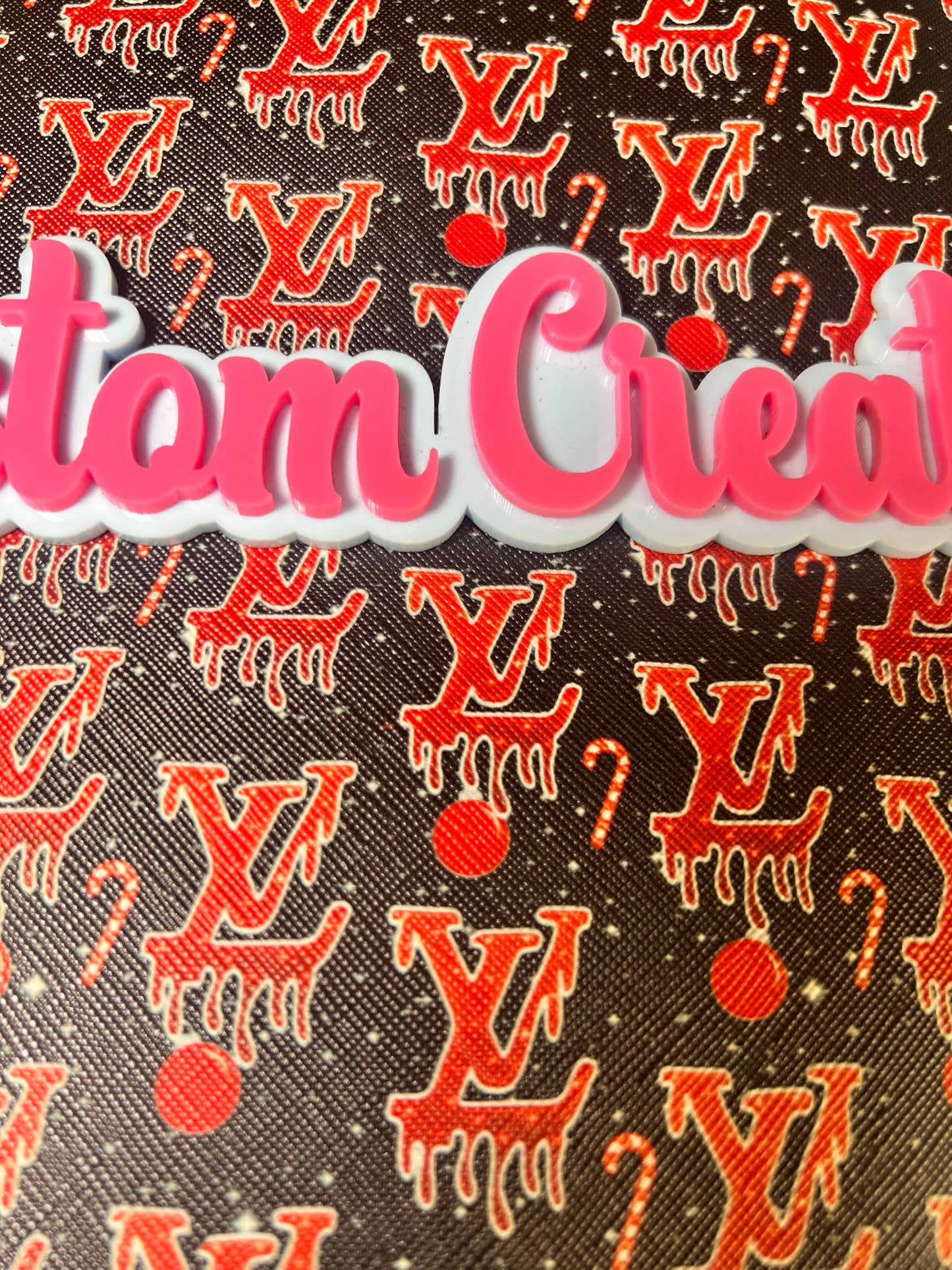 Black LV Dripping ￼ornament Christmas