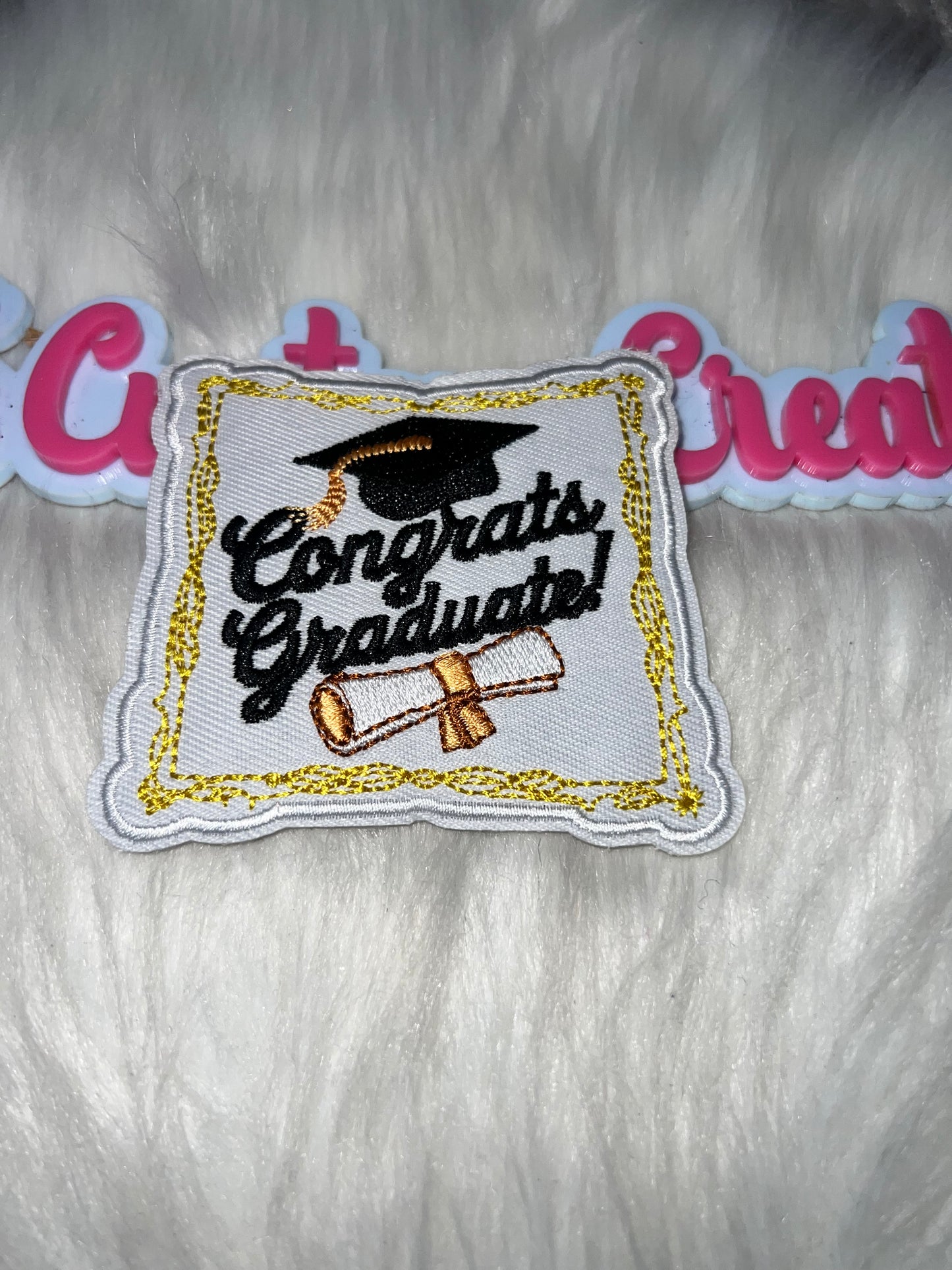 “Congrats Graduate” Iron-On Patch