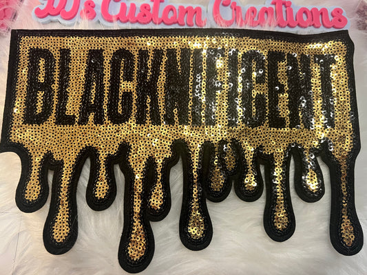 Sequin Black Gold Blacknificent