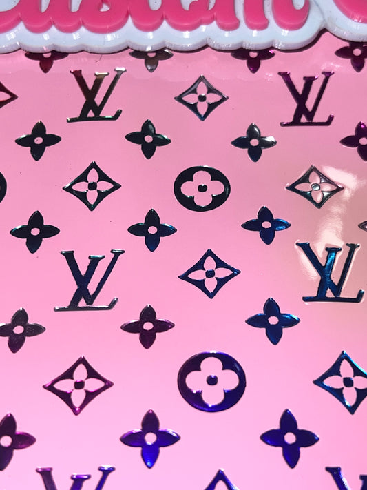 Hot Pink Gloss Icon Faux Leather Sheet – 9x12